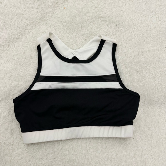 New Varsity Black and White Sports Bra. Size Youth Medium. Multiple Available. - Picture 4 of 7